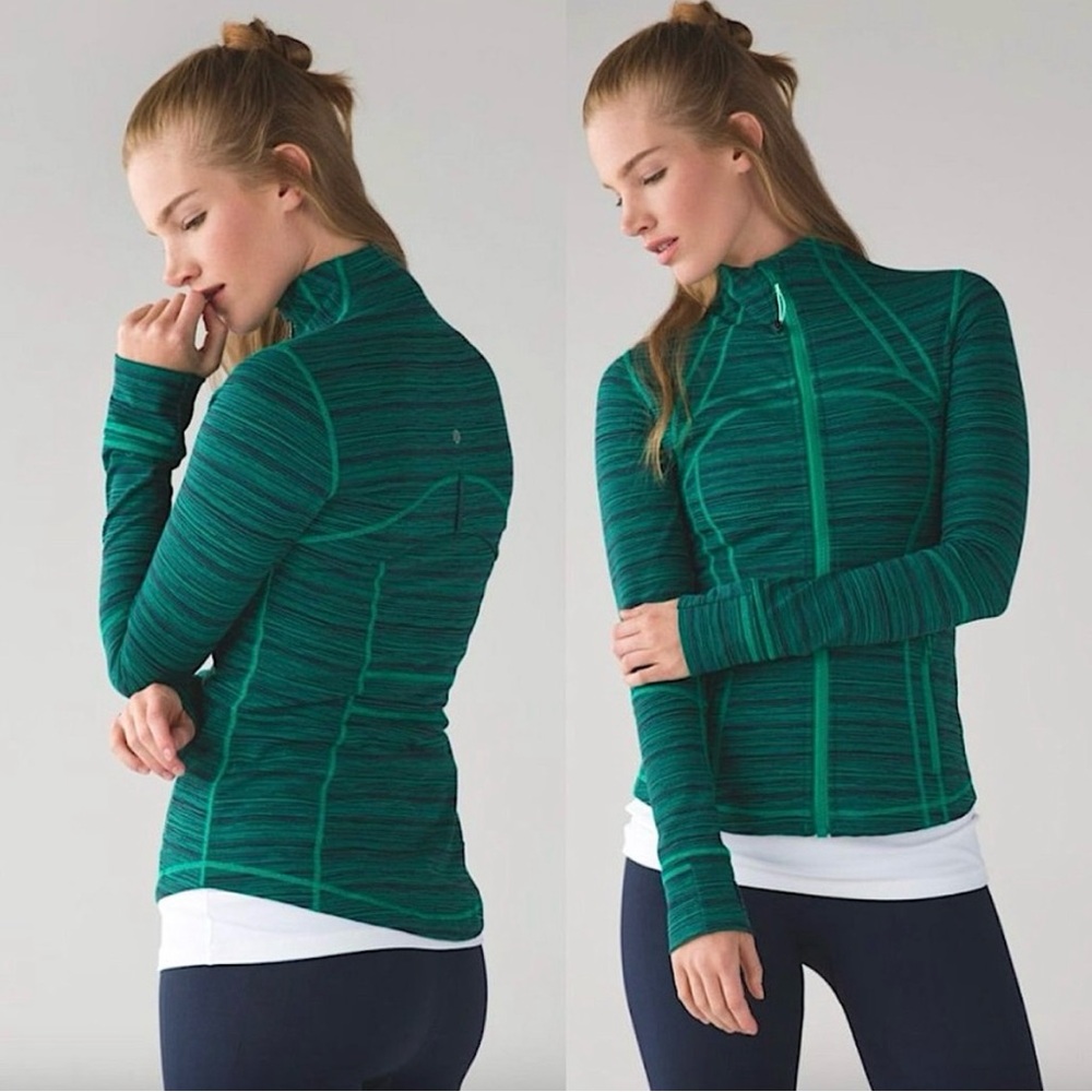 Lululemon Define Jacket Size:0 Color:Two tone green Limited Edition!